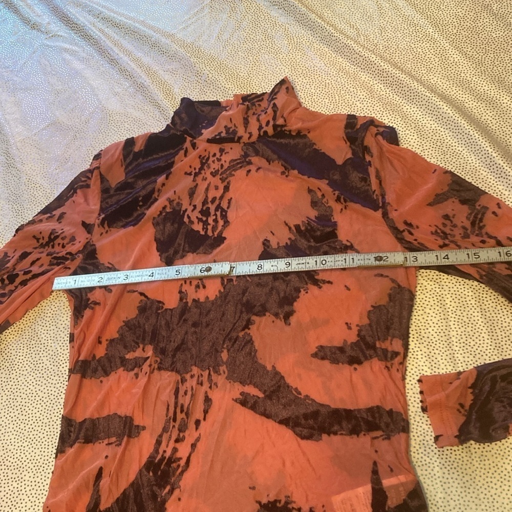 SHEIN SXY Sexy Nightclub Women'S Gorgeous Velvet Mesh Brushstroke size XS - Picture 3 of 12
